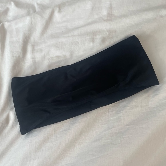 ⚡️SHEIN Bandeau High Waist Swimsuit Set Strapless Bikini Top Cheeky Bottoms | M - Picture 5 of 9